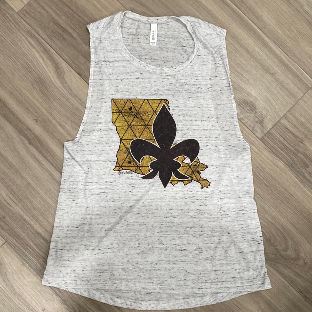 Louisiana Fleur de lis tank New Orleans Saints